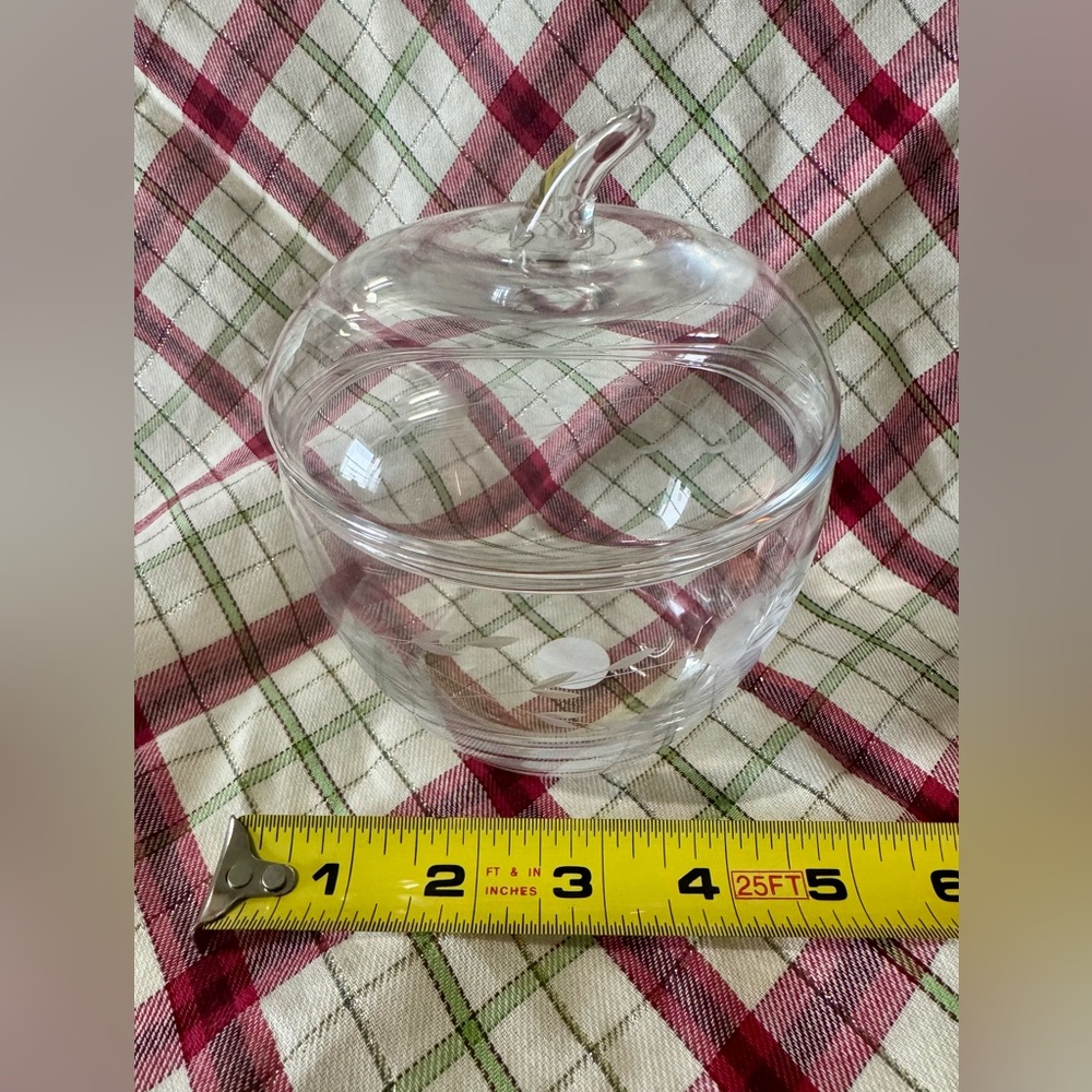Princess House Heritage Crystal Apple Shaped Dish - Picture 5 of 10
